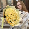 51 пионовидная лимонная роза Баттеркап 40 см